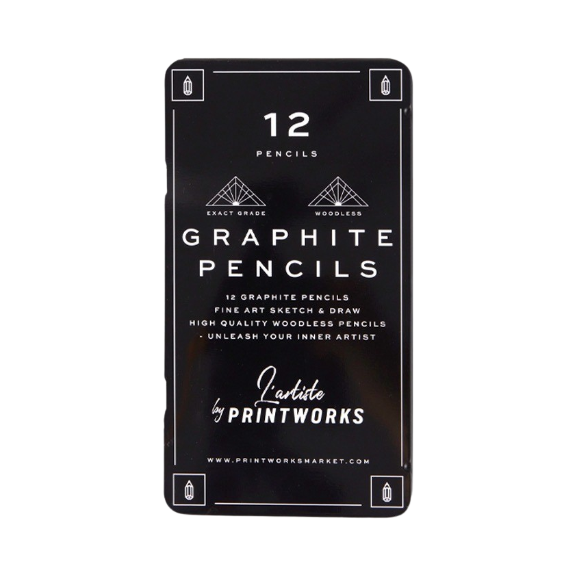 88922 Printworks 12 GRAPHITE PENCILS Set of 12 pencils