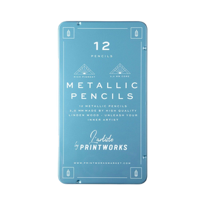 88924 Printworks METALLIC Set of 12 pencils