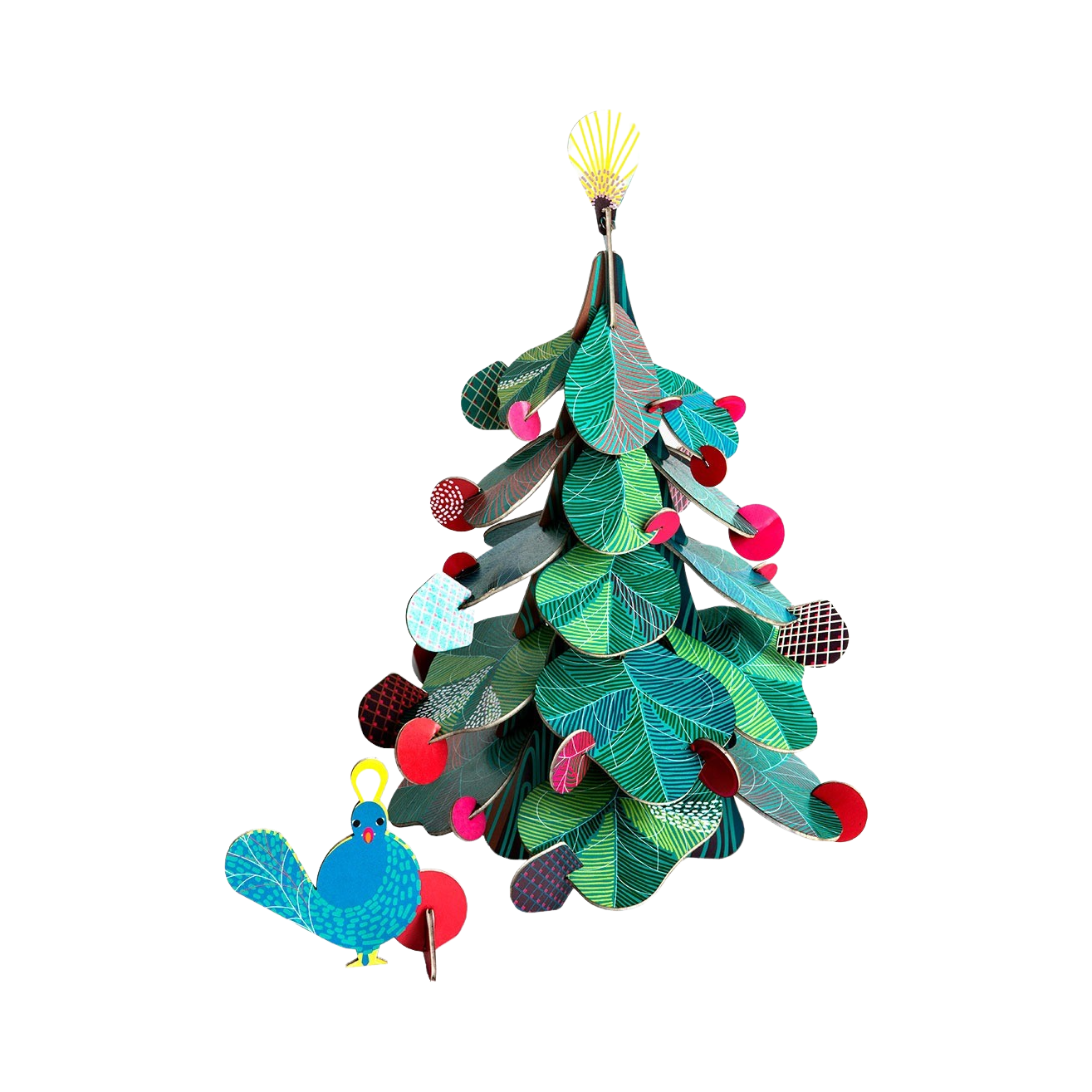 89949 STUDIO ROOF CHRISTMAS TREE PEACOCK CHRISTMAS TREE