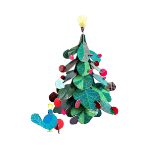 89949 STUDIO ROOF CHRISTMAS TREE PEACOCK CHRISTMAS TREE