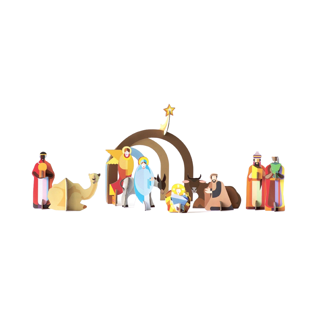 89958 STUDIO ROOF CHRISTMAS CRIB NATIVITY SET