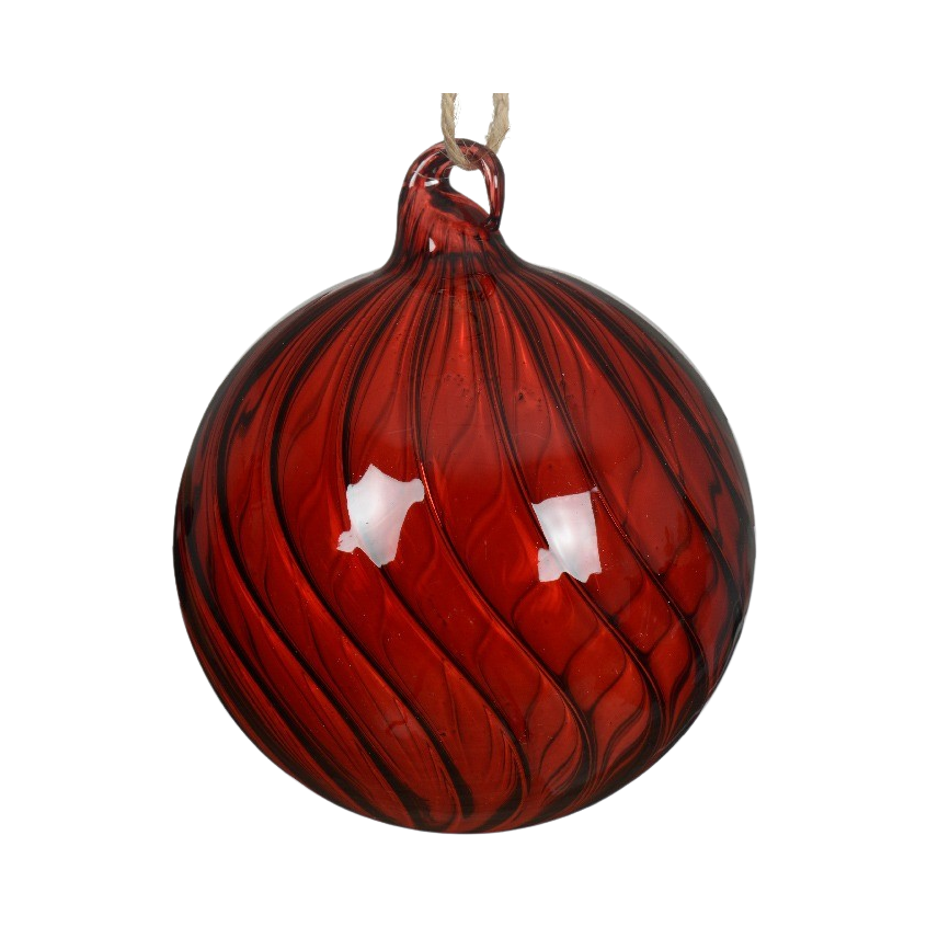 91486 SPIRAL CHRISTMAS BAUBLE