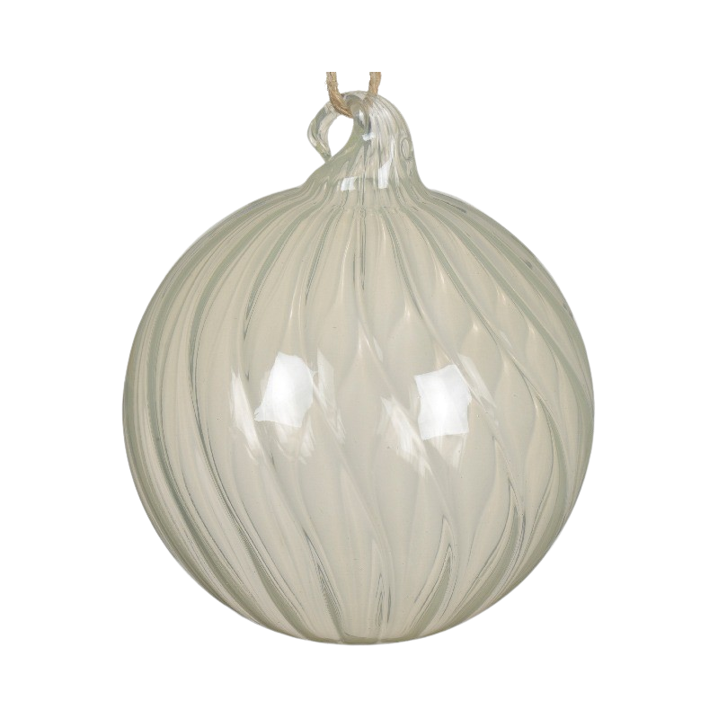 91487 SPIRAL CHRISTMAS BAUBLE