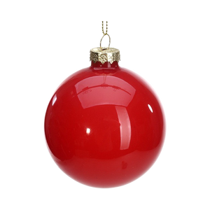 91684 RED CHRISTMAS BAUBLE