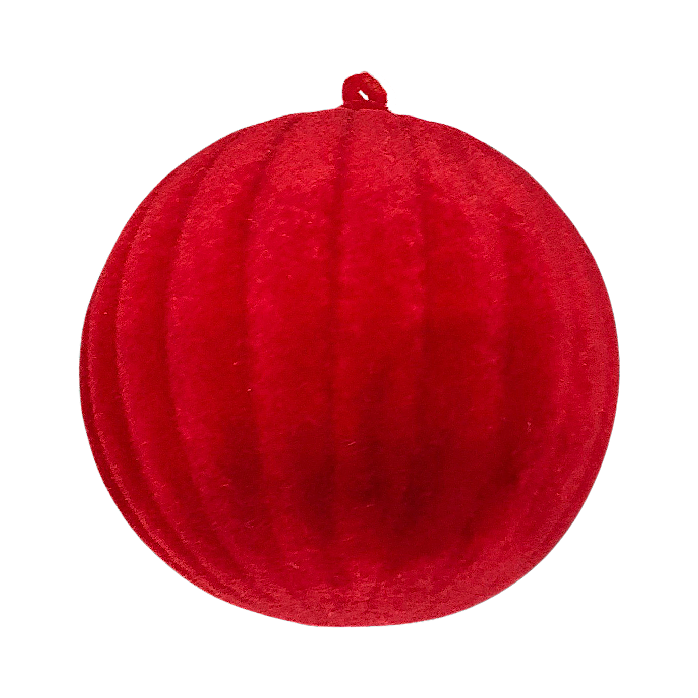 91706 FLOCKED CHRISTMAS BAUBLE