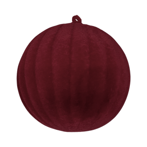 91707 FLOCKED CHRISTMAS BAUBLE