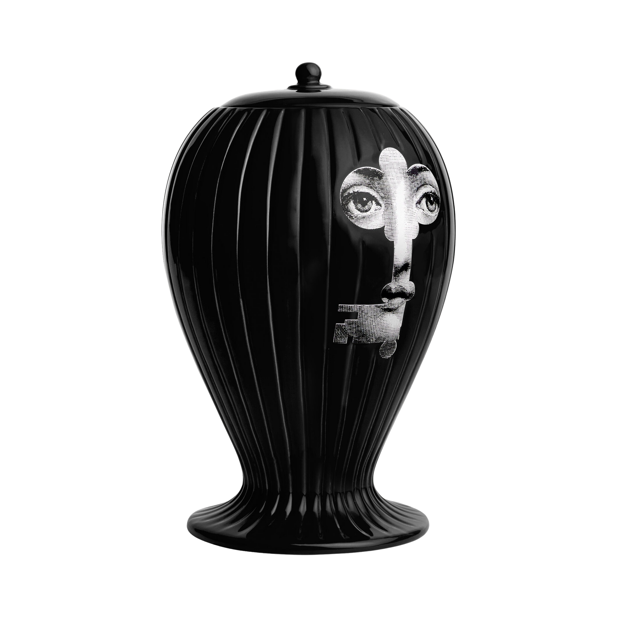 92480 FORNASETTI CHIAVE/SERRATURA RIGATO VASE