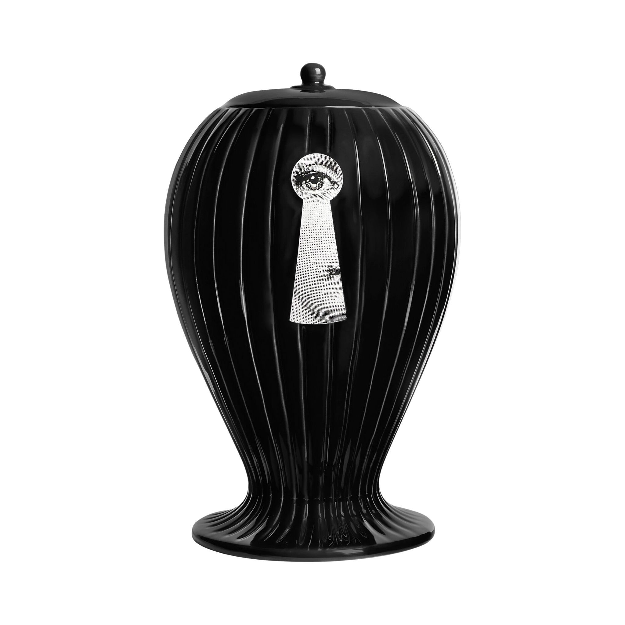 92480 FORNASETTI CHIAVE/SERRATURA RIGATO VASE