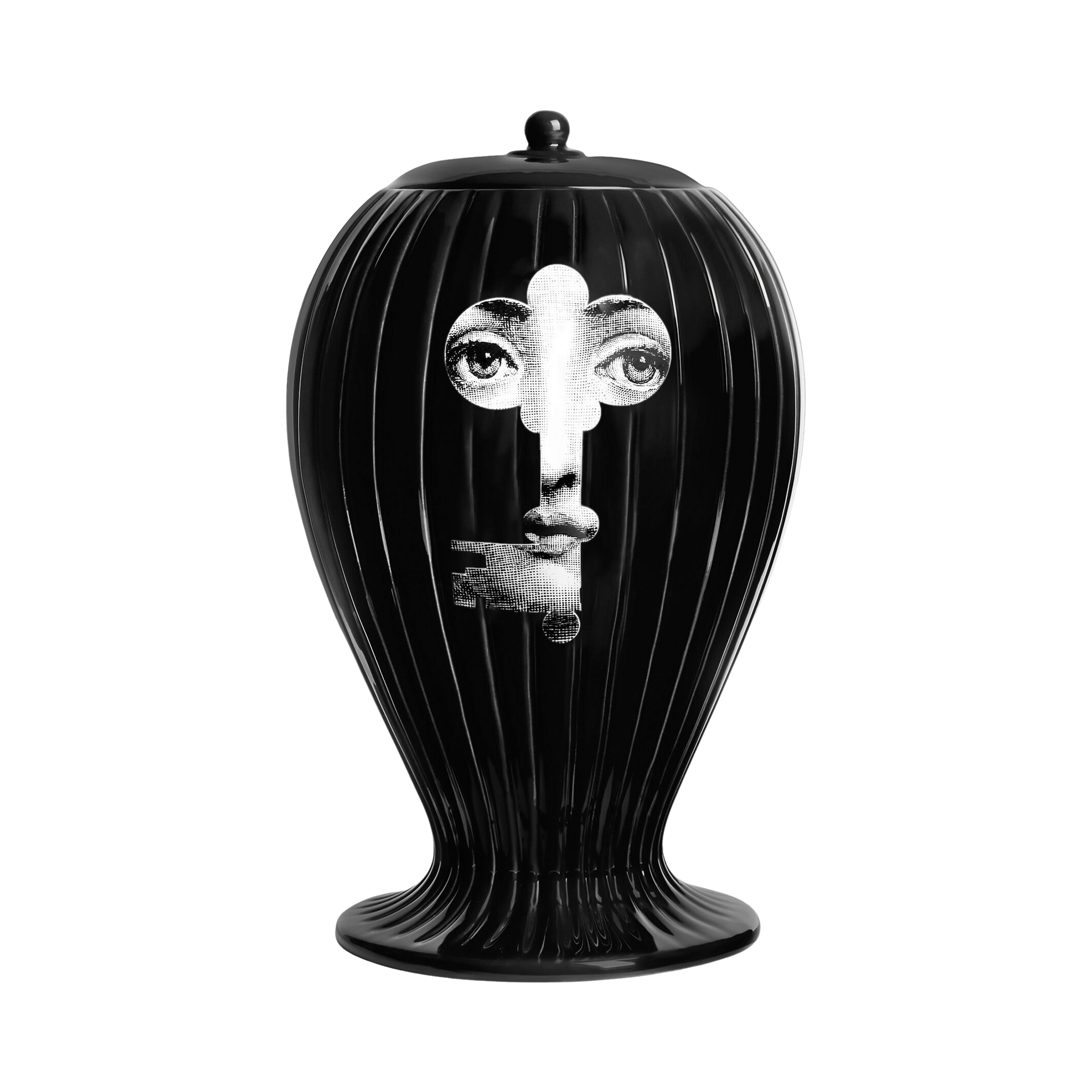 92480 FORNASETTI CHIAVE/SERRATURA RIGATO VASE