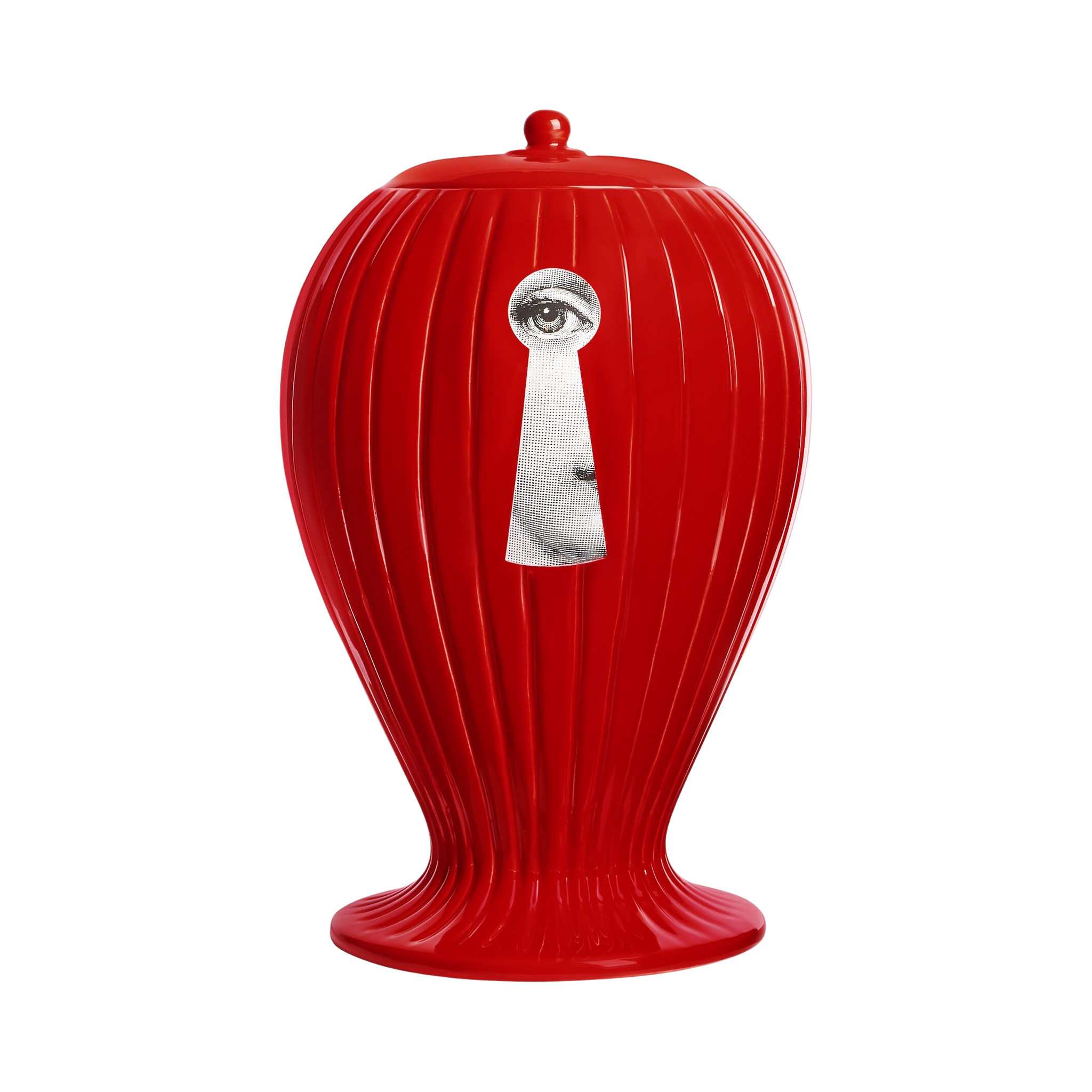 92481 FORNASETTI CHIAVE/SERRATURA RIGATO VASE