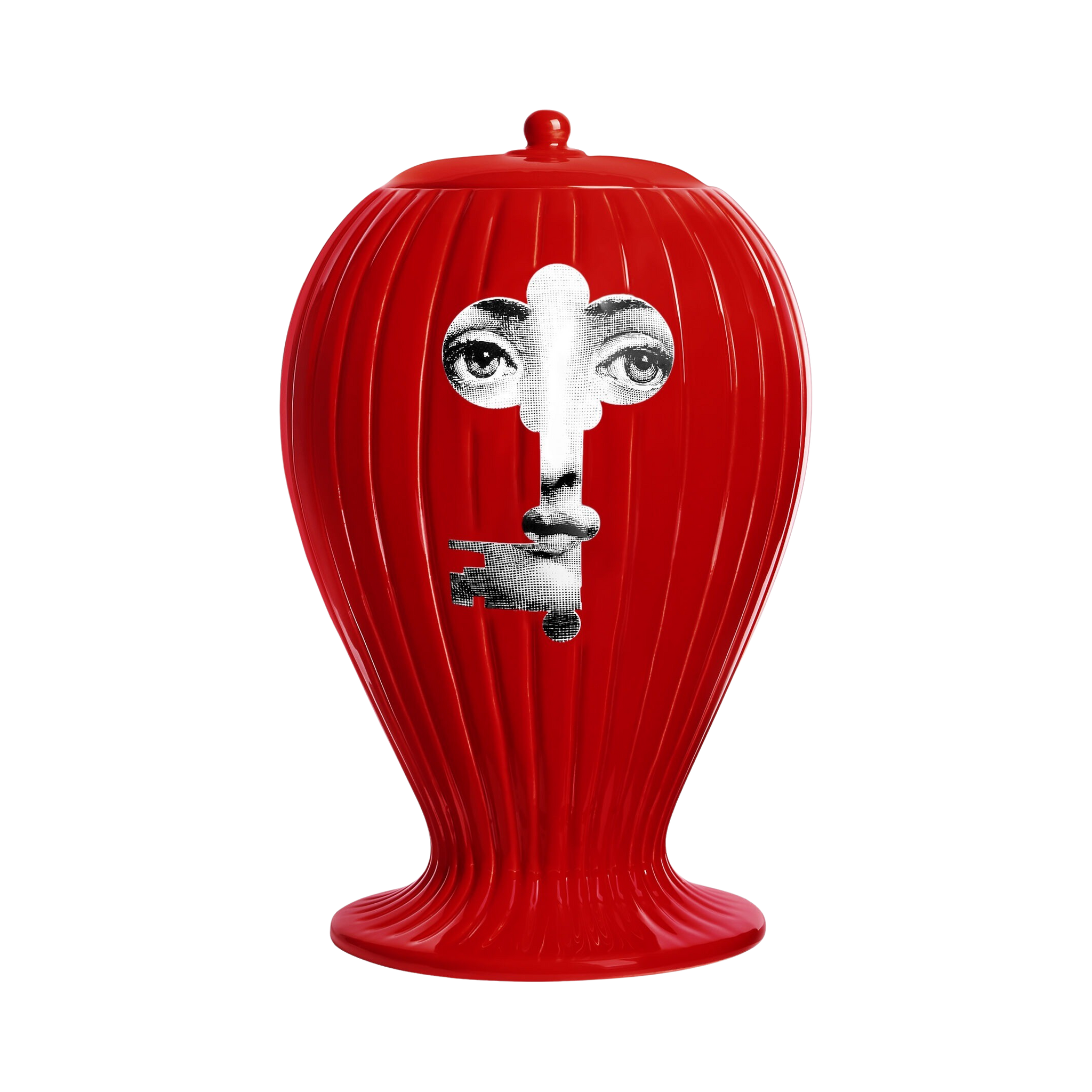 92481 FORNASETTI CHIAVE/SERRATURA RIGATO VASE