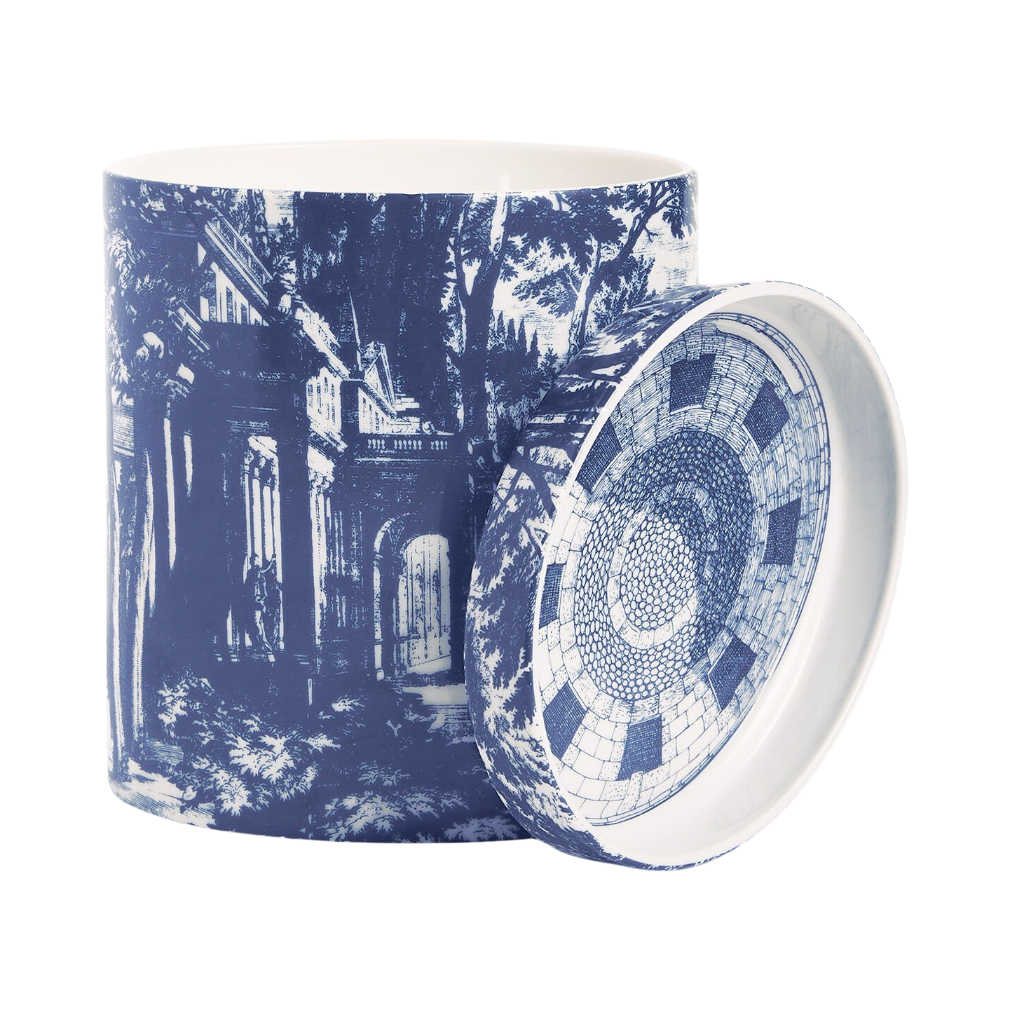 92532 FORNASETTI GIARDINO SETTECENTESCO SET OF THREE SCENTED CANDLES