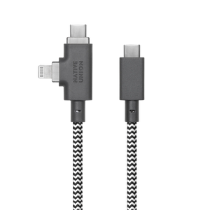 92615 NATIVE UNION BELT CABLE DUO PRO CHARGING CABLE 2 IN 1