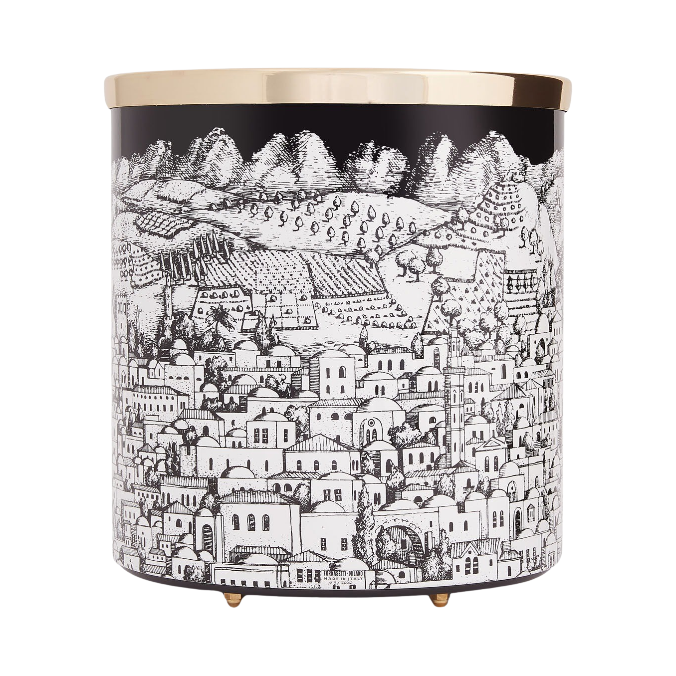 92782 FORNASETTI GERUSALEMME PAPER BASKET