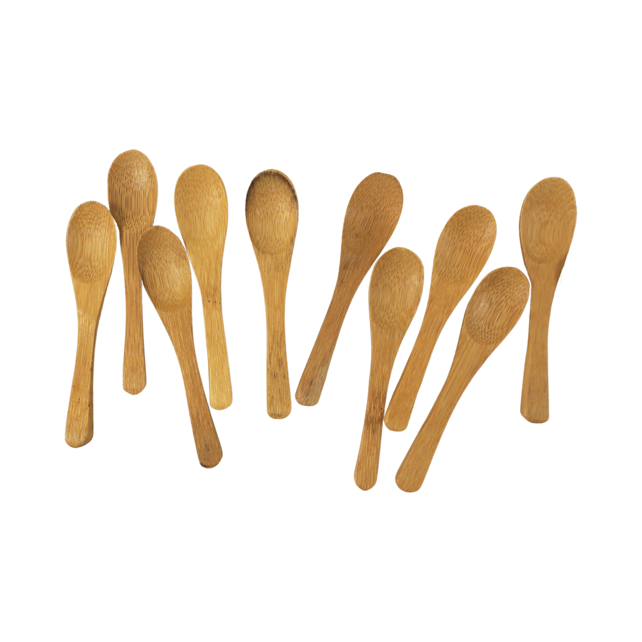 74429 DOZEN Set of 10 bamboo spoons