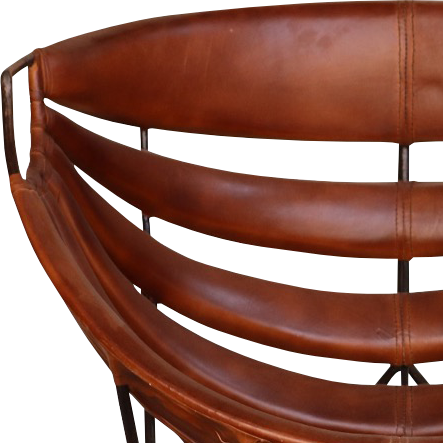 79687 RUGBY Armchair in leather