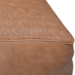 82561 BRAID Leather pouf